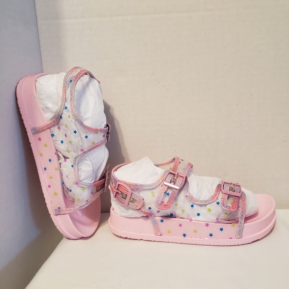 Laura Ashley Stars Toddler Girls Sandals Pink Multicolor Size:T-10. NWOT. - Picture 4 of 10